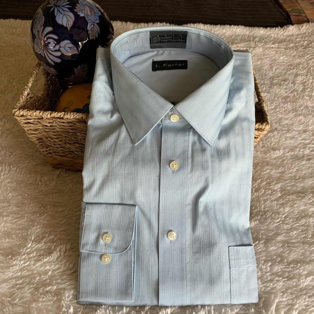 J Ferrar Men’s Long Sleeve Dress Shirt 16 34-35